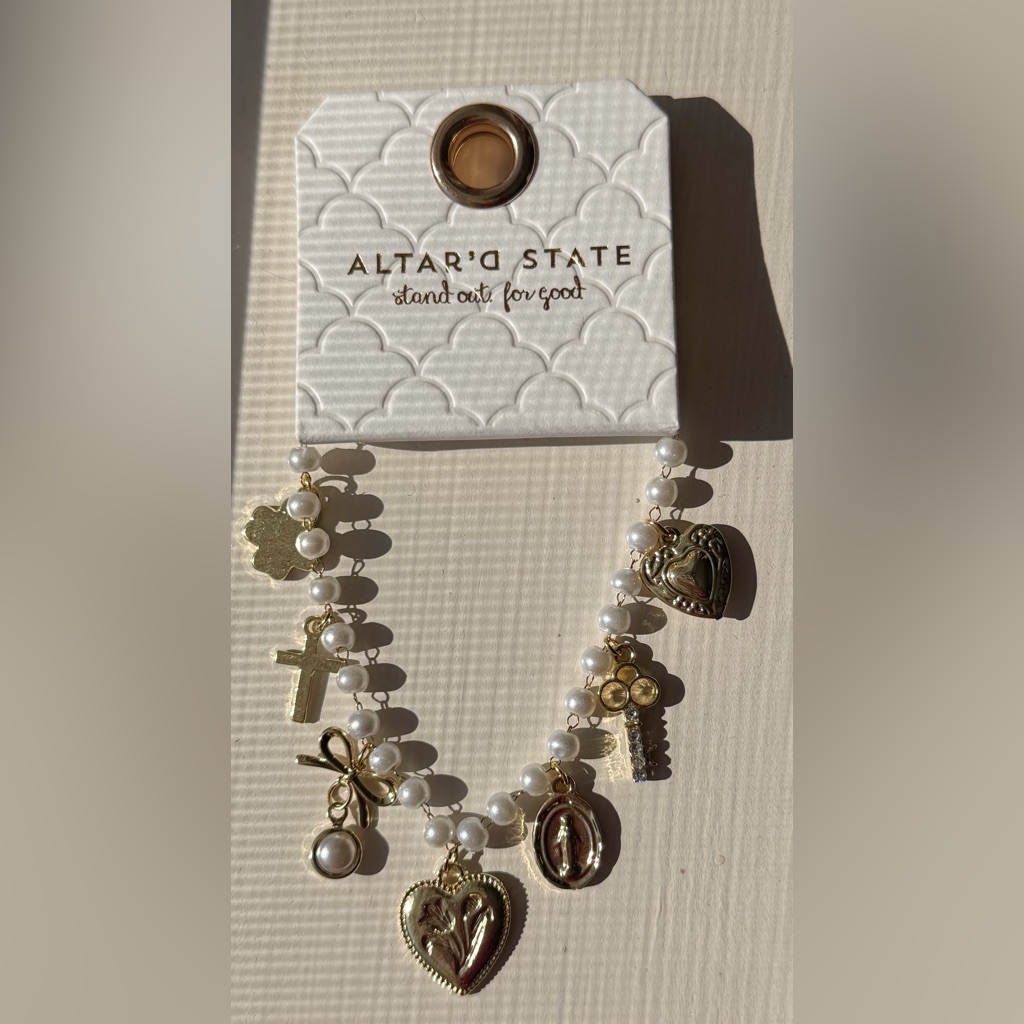 Altard State Gold And White Charm Bracelet 15$